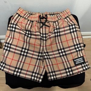 BURBERRY BOYS SWIM TRUNKS - BATHING SUIT - GENTLY WORN - 8Y